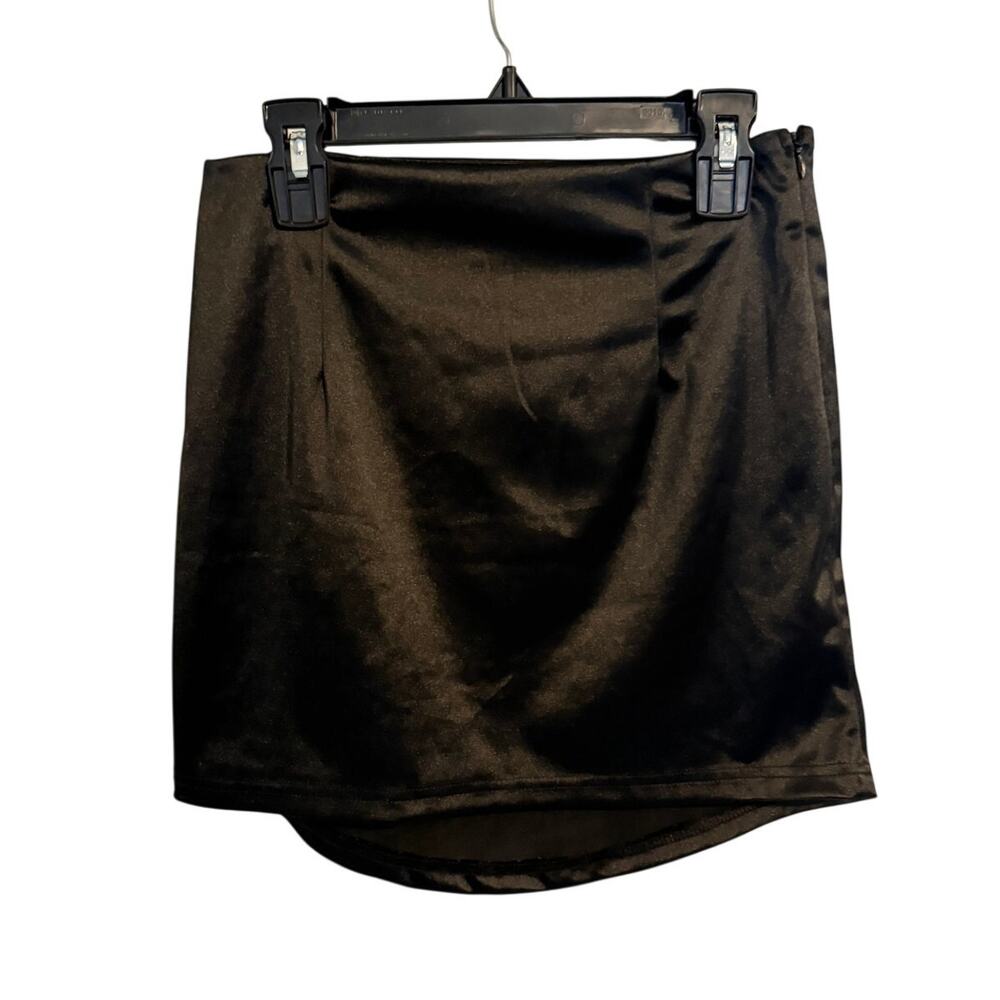shein satin mini skirt womens xs